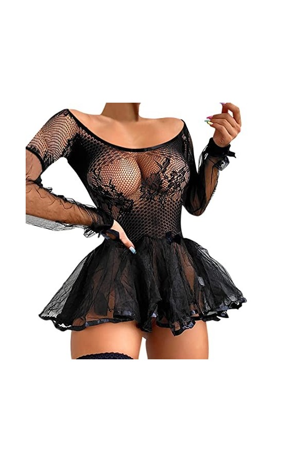 Générique iYmitz Femmes Sexy Dentelle Lingerie Maillage Sexy Lingerie Lingerie Robe Menstruelle Ligne V