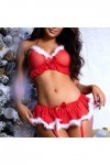 Noël Les Cadeaux danniversaire Ouverte Nightwear Coquine Hot Femme Lingerie Sexy Lace de Confort Push Up Sein Culottes Strin