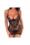 Lingerie Femme Sexy Ensemble Homme Sexy Hot y25k Black Thong Sleepwear Sexy Dress Lingerie Set Dentelle Pyjama de Nuit sans D