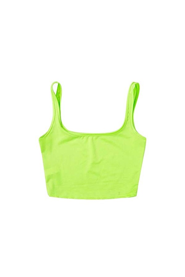 WhOpro Penthouse Lingerie Femmes Poitrine Rembourré Débardeur Court Sans Manches Mouvement Mode Femmes Casual Gilet Cosplay L