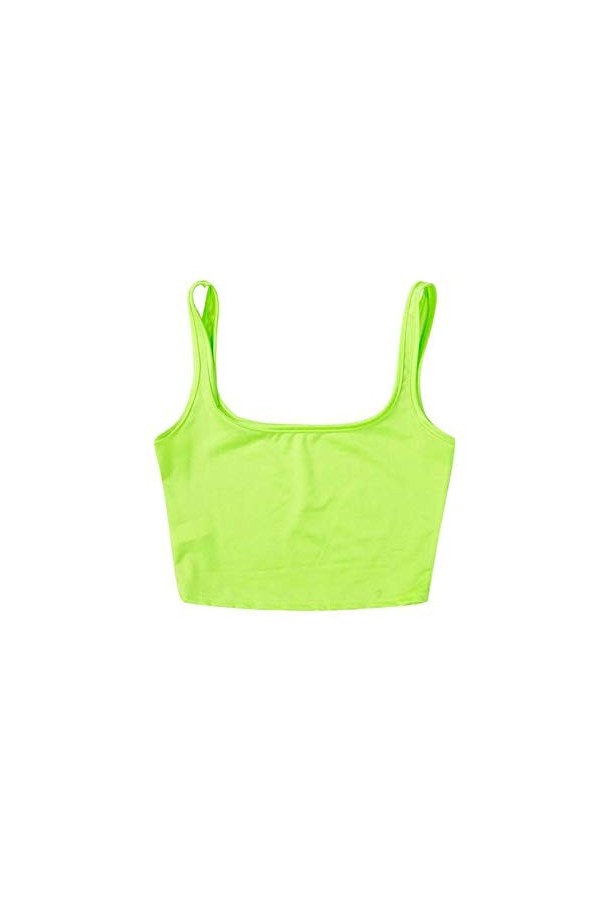 WhOpro Penthouse Lingerie Femmes Poitrine Rembourré Débardeur Court Sans Manches Mouvement Mode Femmes Casual Gilet Cosplay L