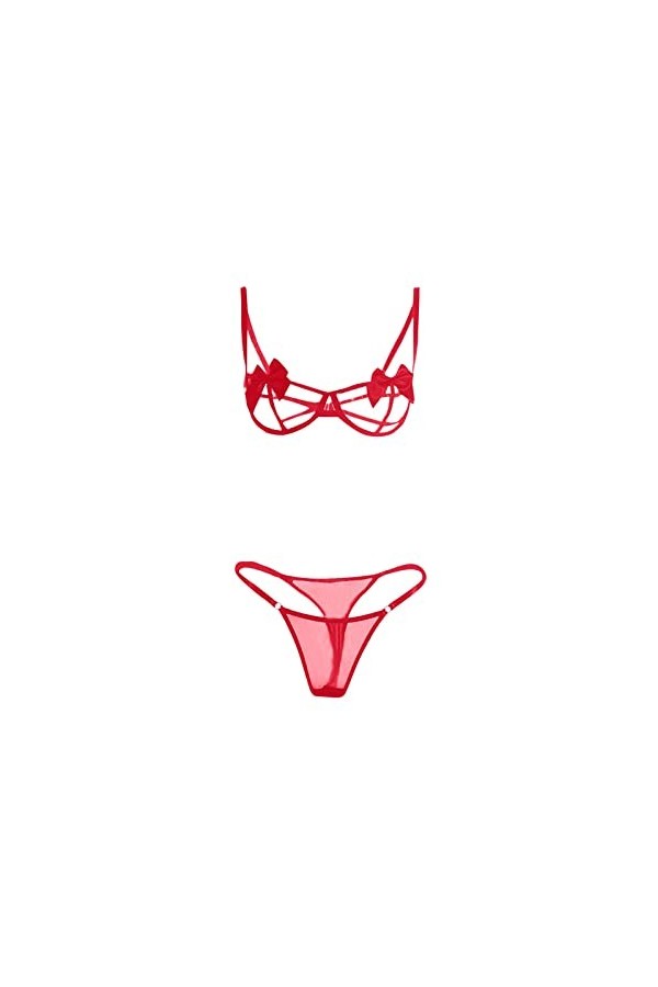 Lingerie Sexy Hot Chaude Ouverte Soutien-Gorge Grande Taille Deshabillé Sexy Grande Taille Coquine Hot Ouverte String Sexy Ho