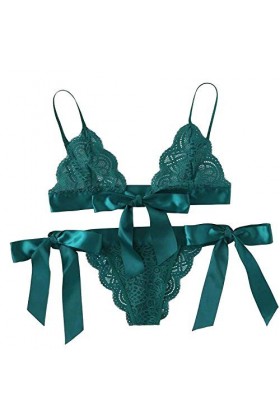 Ensemble Soutien Gorge et String Femme Erotique sous-Vetements 2 Pièce Vêtements De Nuit Dentelle Lingerie Sexy Ensemble Sexy