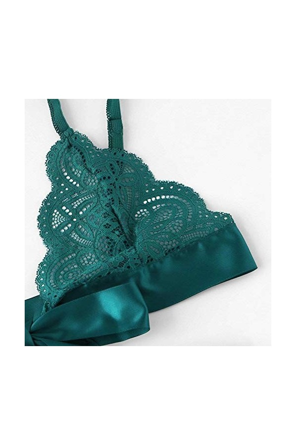 Ensemble Soutien Gorge et String Femme Erotique sous-Vetements 2 Pièce Vêtements De Nuit Dentelle Lingerie Sexy Ensemble Sexy