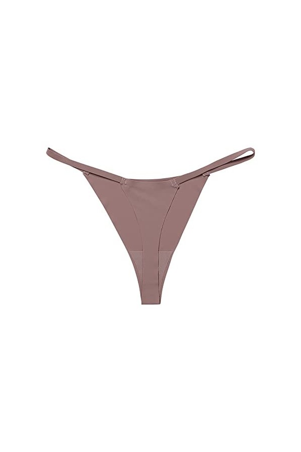 KEIZHUONIQIU G-String et T-Back Tangas de Femme Erothique Slips Coquine Dentelle Patchwork Culotte Creux Out Invisible sous-V