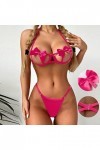 Lingerie Sexy Hot Chaude Ouverte Soutien-Gorge Grande Taille Deshabillé Sexy Grande Taille Coquine Hot Ouverte String Sexy Ho