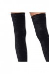 Leg Avenue 6346 Bas Opaques en Velours Noir Tu Eur 34-38