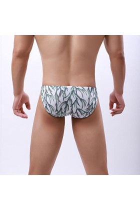 Knickers Sexy Ride Up Sous-vêtements en caoutchouc pour homme, Vert armée., M