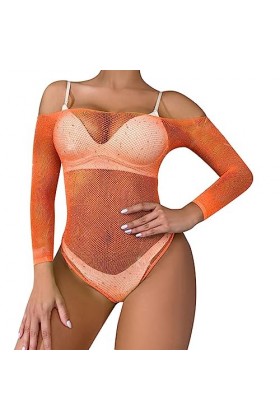 PTLLEND Lingerie Latex Taille S pour femmes Body résille siamois Strass Sexy Mesh Lingerie Onesie Jumpsuit Lingerie Sexy Hot 