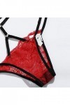 Femme sous-Vetements Erotique Ensemble Soutien Gorge et String Dentelle Vêtements De Nuit 2 Pièce Lingerie Sexy Ensemble Sexy