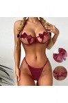 Lingerie Sexy Hot Chaude Ouverte Soutien-Gorge Grande Taille Deshabillé Sexy Grande Taille Coquine Hot Ouverte String Sexy Ho