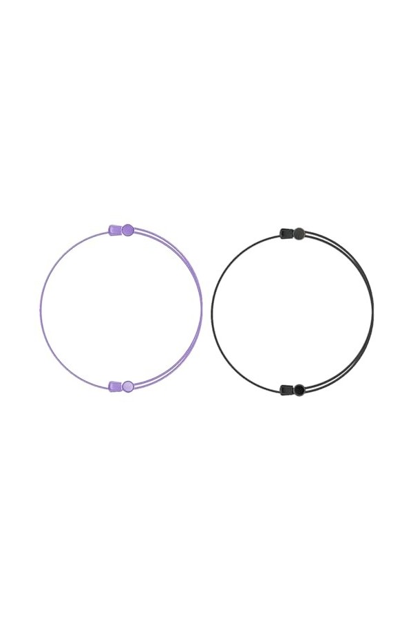 Porceosy Lot de 2 bandes élastiques réglables et durables pour vêtements confortables, l, taille unique