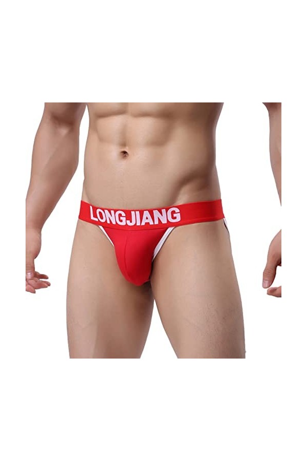 XIUH String Homme Sexy Transparent Slip de Bain Homme Moulant Brillant String Slips Slip érotique Ouverte Hot Homme Briefs Ba