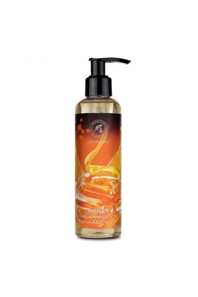 Huile de Massage Sensuelle Miel - 200ml - Oil Massage - Comestible - Naturelle - Huile pour des Moments Sensuels - Huile de b