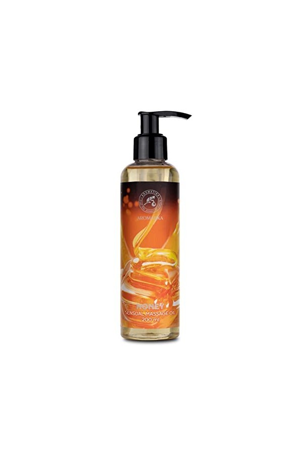 Huile de Massage Sensuelle Miel - 200ml - Oil Massage - Comestible - Naturelle - Huile pour des Moments Sensuels - Huile de b