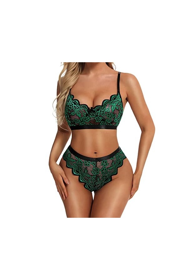 Lingerie Femme Sexy Ensemble Homme Sexy Hot y*2k Femmes Sexy Lingerie Ensemble Soutien-Gorge Et Culotte Ensembles Taille Haut