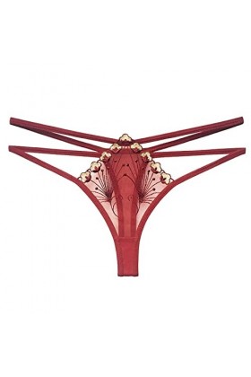 Culotte Dentelle Sexy pour Femme sous Vetements Culotte Femme Taille Basse Soie sous-vêtements Culotte de Décoration Florale 