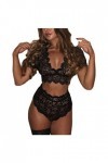 Lingerie Sexy Ensemble Femme Erotique Ensemble Soutien Gorge et String Dentelle Vêtements De Nuit Sexy sous-Vetements 2 Pièce