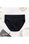 Culottes de Absorbante Menstruelle Femme String Stretch 2023 Nouveau en Pur Coton et Soie Pantalons Triangle Couleur Unie Sli