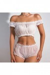 WhOpro Lingerie Hommes Transparent Sous-vêtements Lingerie Sous-vêtements Vêtements de Nuit Anneau en Acier Pyjamas Jarretièr