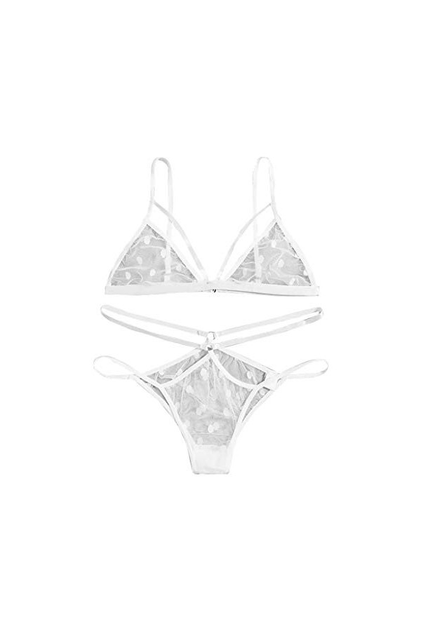 Femme Ensemble Soutien Gorge et String Dentelle Vêtements De Nuit Sexy Lingerie Sexy Ensemble 2 Pièce sous-Vetements Erotique