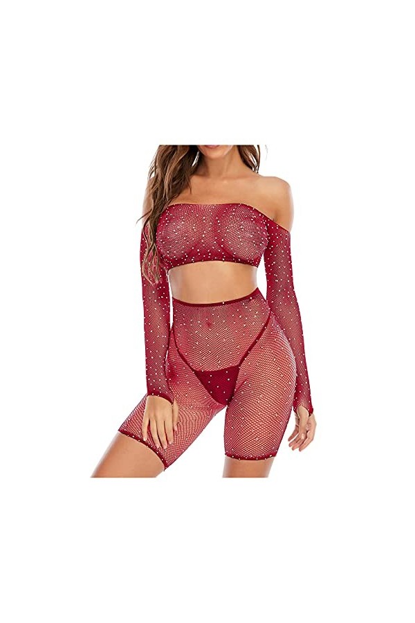 Vêtements De Nuit Femme 2 Pièce sous-Vetements Erotique Ensemble Soutien Gorge et String Sexy Lingerie Sexy Ensemble Dentelle