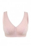Menstruelle Lavable réglable à Fermeture Frontale Extra-élastique Respirant pour Femmes Corset Bustier Sexy Pink, XXXXL 