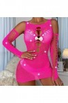 Lingerie Femme Sexy Ensemble Homme Sexy Hot y20.k Robe en Maille à Manches Longues pour Femmes, Couleur Unie, Sexy, Chaud, so