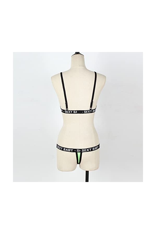 Vêtements De Nuit Femme Erotique sous-Vetements Sexy Lingerie Sexy Ensemble 2 Pièce Ensemble Soutien Gorge et String Dentelle