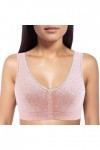 SUPTTING Soutien-Gorge en Coton Style Débardeur sans Armatures avec Bonnets Texturés Procurant Rassemblement Aération et Conf