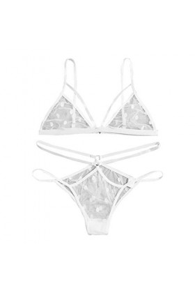 Femme Ensemble Soutien Gorge et String Dentelle Vêtements De Nuit Sexy Lingerie Sexy Ensemble 2 Pièce sous-Vetements Erotique