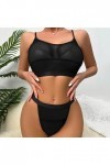 2023 New y*2*k Style Lingerie Ensemble de Lingerie à Armatures pour Femmes, Grande Taille Lingerie Forme V Black, XL 