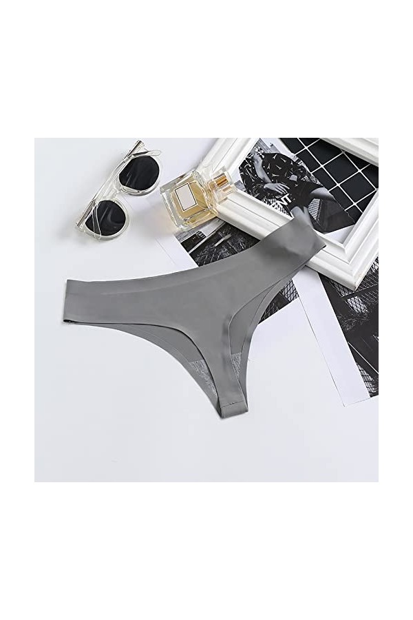 Slips pour Femme Couleur Unie Shorts en Pur Coton et Soie Culotte Taille Haute Pantalons Triangle Stretch Grande Taille Taill