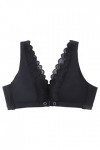 Soutien-gorge classique avec fermeture à lavant et décolleté profond pour femme - Ensemble sexy - Bralette minimizer - Sous-