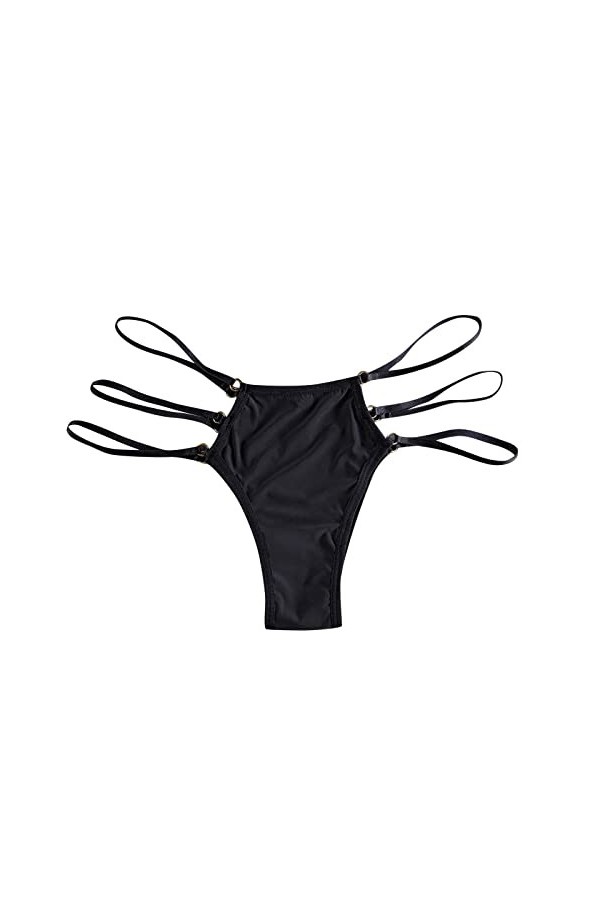 KEIZHUONIQIU en T String Ficelle Tanga pour Femme Erothique Slips Léger Crochet Dentelle Culotte Taille Basse Invisible sous-