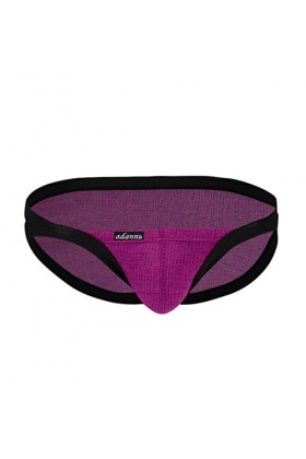 Culotte sexy japonaise sexy taille basse en coton respirant Triangle Short High Fork Sous-vêtements pour homme, Rose, M