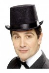 Smiffys Haut-de-forme indestructible style vieille Angleterre, noir