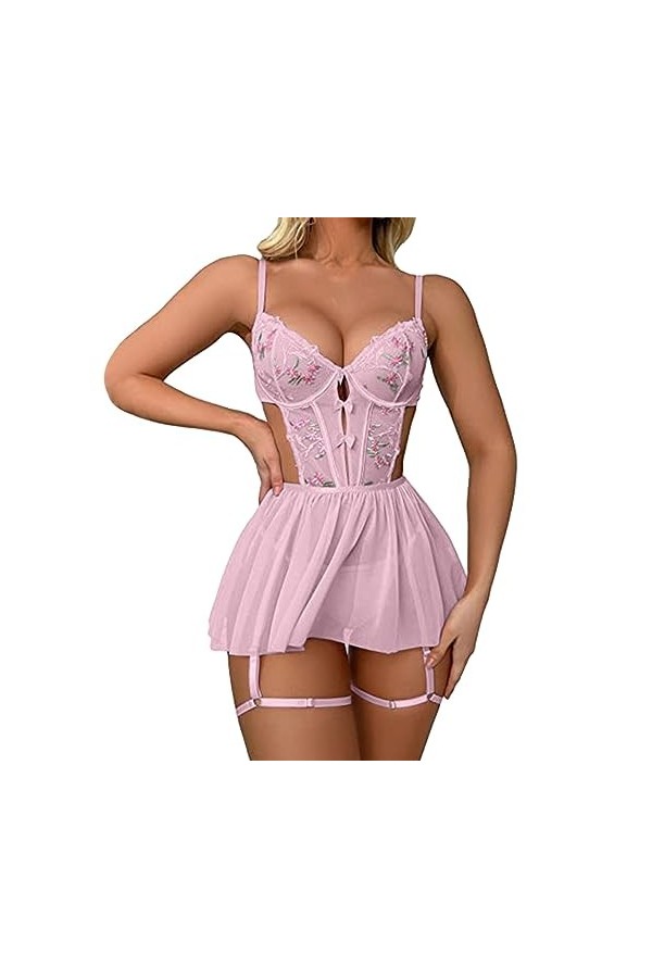 Générique Lingerie Et Vêtements Sexy Sensuelle Babydoll Ouverte Valentin Nuit Body Slutty Hot Clubwear Seduction Coquine Mini