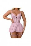Générique Lingerie Et Vêtements Sexy Sensuelle Babydoll Ouverte Valentin Nuit Body Slutty Hot Clubwear Seduction Coquine Mini
