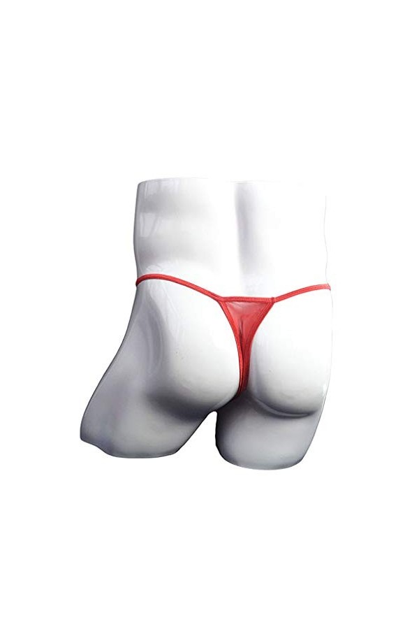 Générique Homme Jockstrap Thongs Confortable sous-vêtements Sexy Strings sous-vêtements T-Back avec Bulge Poche Slips Bikini 