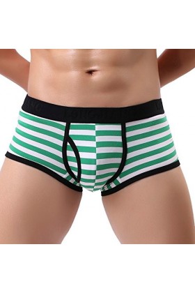 Pochette Sexy Striped Briefs Renflement Respirer sous-vêtements Shorts Slips Hommes sous-vêtements pour Hommes Strings Hot Se