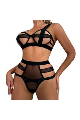 Lingerie Femme Sexy Ensemble Homme Sexy Hot y*2k Sexy Mesh Line Splicing Sexy Charm Lingerie Sexy pour Femmes Body Ronde Bla