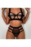Lingerie Femme Sexy Ensemble Homme Sexy Hot y*2k Sexy Mesh Line Splicing Sexy Charm Lingerie Sexy pour Femmes Body Ronde Bla