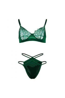 Collants de nuit tendance en acier - Sous-vêtements en dentelle - Anneau de pyjama sexy pour vert, S , vert, S