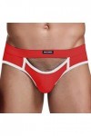 Générique Pantalon Pyjama en Flanelle Homme Hommes Sexy Jockstrap Male Underwear Red, S 