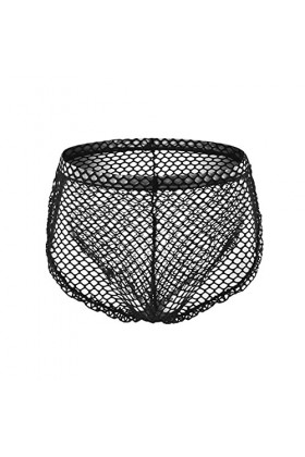 String Homme Sexy Hot Dentelle Slips Boxer Boxers longs en maille pour hommes slips Sexy sous-vêtements respirants voir à tra