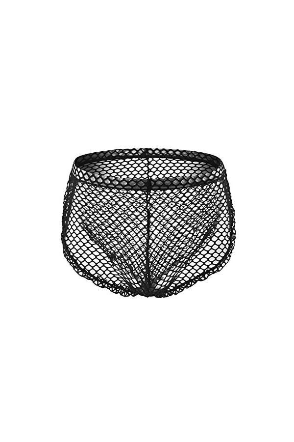 String Homme Sexy Hot Dentelle Slips Boxer Boxers longs en maille pour hommes slips Sexy sous-vêtements respirants voir à tra