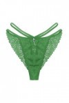 UOWEG Culotte en Dentelle Sexy Sheer Mesh Slip Respirant Confortable à Taille Basse Menstruelle Plat Green, L 