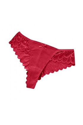 KEIZHUONIQIU G-String et T-Back Tangas pour Femme Erothique Slips Chic Dentelle Culottes Taille Haute Léopard sous-Vêtements 