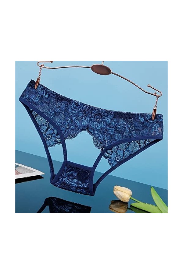 Culottes Dentelle pour Femme Taille Haute Chic Slip Sexy Coquin Transparente Tanga sans Couture String Chic sans Couture Tang